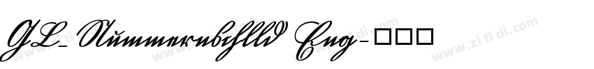 GL_Nummernschlld Eng字体转换